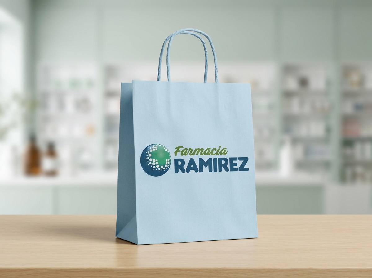 Bolsa de papel Farmacia Ramírez