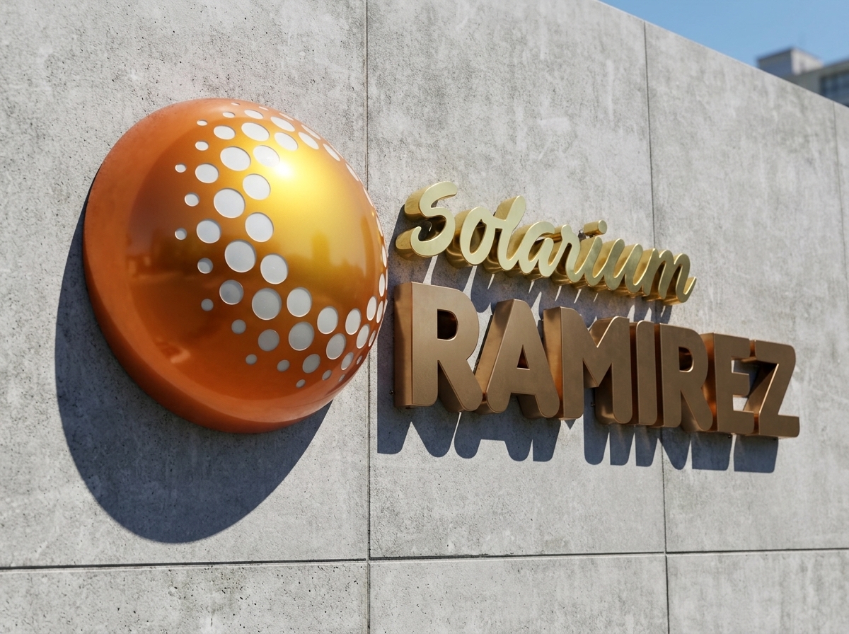 Cartel de fachada Solarium Ramírez